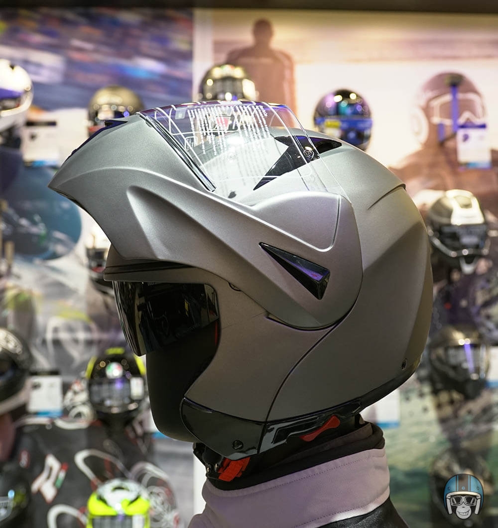 Demm Systeemhelm mat antraciet - Voordeelhelmen.nl