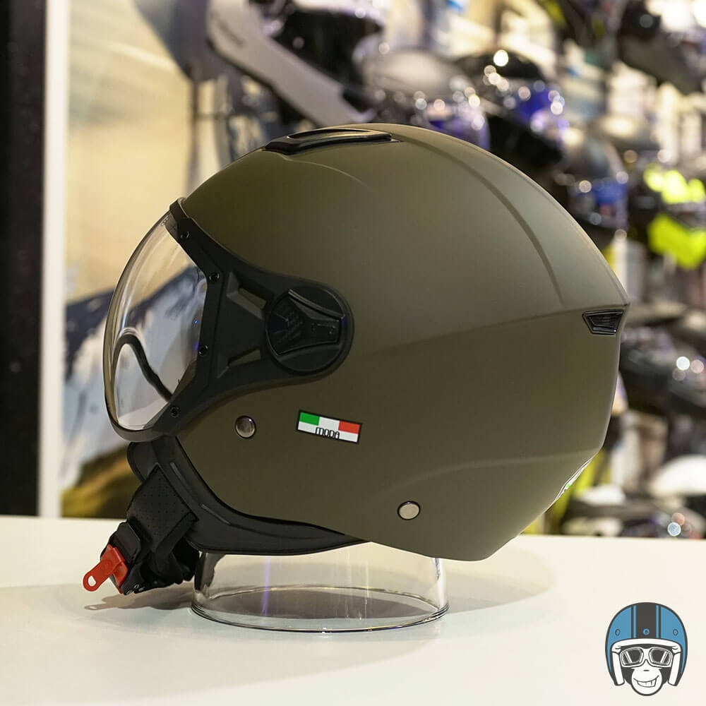 VITO Jet Moda Mat Groen - Voordeelhelmen.nl