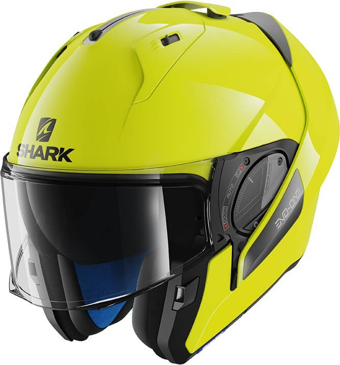 Shark Evo-One 2 Hi-Visibility Yellow/Black/Yellow YKY - Voordeelhelmen.nl