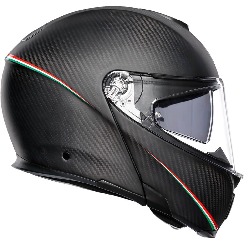 AGV Sportmodular Tricolore Matt Carbon/Italy 001 - Voordeelhelmen.nl