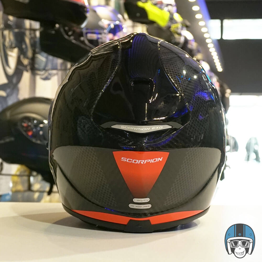 Scorpion EXO-1400 AIR Carbon Pure Neon/Red - Voordeelhelmen.nl