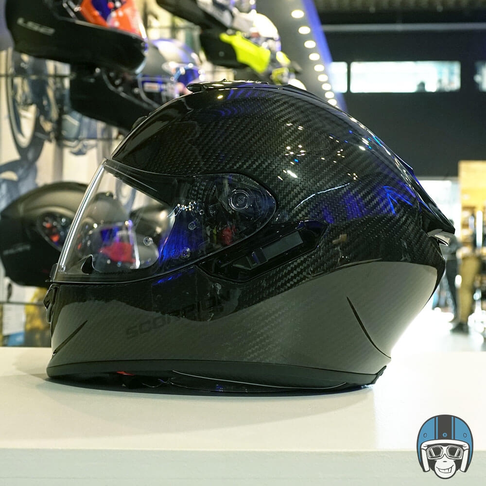 Scorpion EXO-1400 AIR Carbon Solid Black - Voordeelhelmen.nl