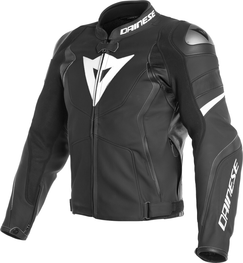 Dainese Avro 4 Leather Jacket Black Matt Black Matt White 22a Voordeelhelmen Nl