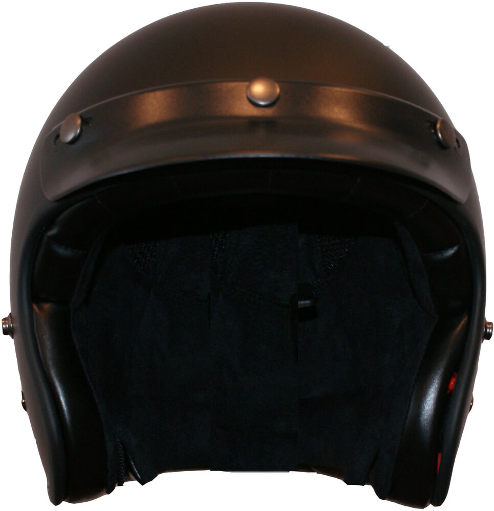 VITO Grote Maat Jethelm Matzwart - Voordeelhelmen.nl