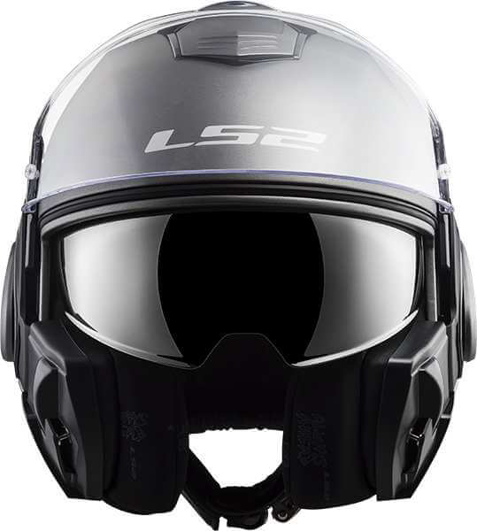 LS2 FF399 Valiant Single Mono Matt Titanium - Voordeelhelmen.nl