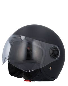 Vito Jet Loreto scooterhelm matzwart