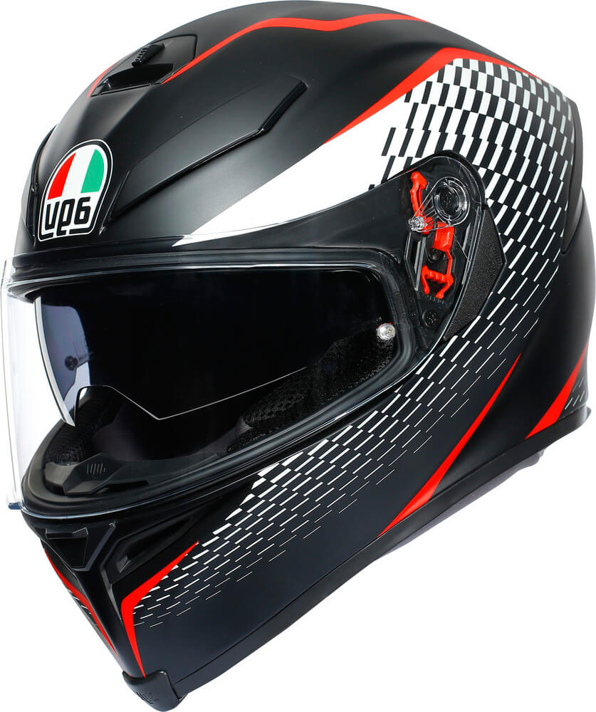 AGV K5 S Max Vision Tornado Matt Black/Silver 040 - Voordeelhelmen.nl