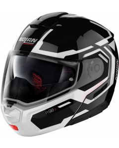 Nolan N90-3 Driller N-Com Glossy Black/White 24