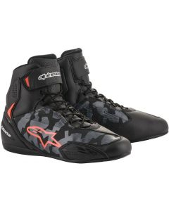Alpinestars Faster-3 Shoes Black/Gray/Camo/Red/Fluo 9003