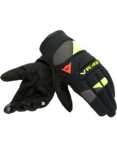 Dainese VR46 Curb Short Gloves Black/Anthracite/Fluo Yellow P18