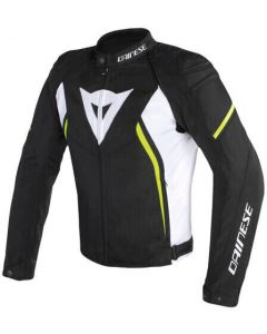 Dainese Avro D2 Tex Jacket White & Yellow Fluo Q90