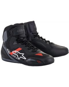 Alpinestars Faster-3 Rideknit Shoes Black Gray/Bright Red 1165