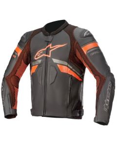Alpinestars GP Plus R V3 Rideknit Leather Jacket Black/Red/Fluo 1030