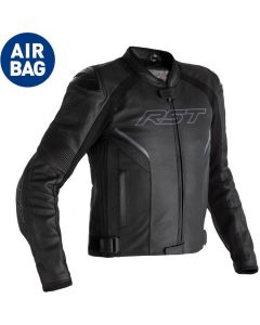 RST Sabre Leather Airbag Jacket Black