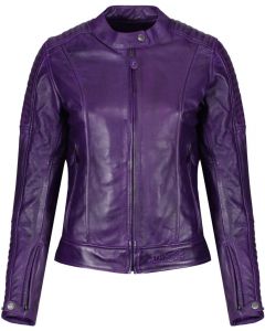 Motogirl Valerie Leather Jacket Purple