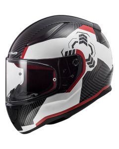 LS2 FF353 Rapid Ghost Gloss White/Black/Red