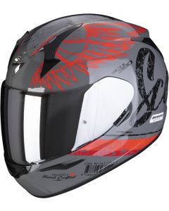 Scorpion EXO-390 iGhost Cement Grey/Red