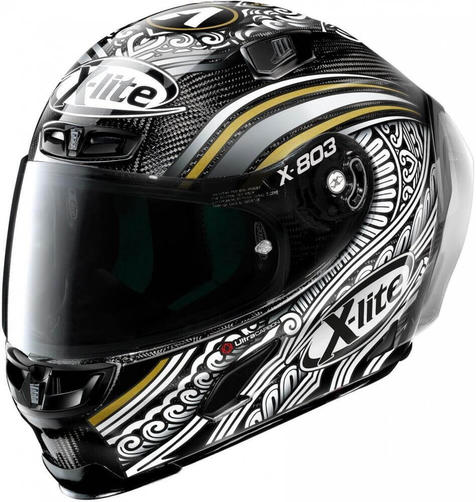 X-Lite X-803 RS ULTRA CARBON Golden Edition Black/Gold 33 -  Voordeelhelmen.nl