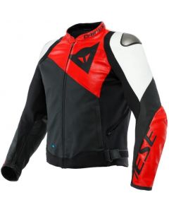 Dainese Sportiva Leather Jacket Red/White 25A