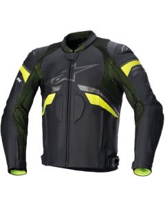 Alpinestars GP Plus R V3 Rideknit Leather Jacket Black Yellow Fluo 155