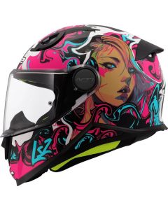 LS2 FF812 Kinderhelm Cyberg Purple Cyan