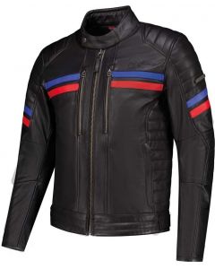 Rusty Stitches Steve Jacket Black/Red/Blue 119