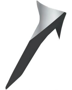 Alpinestars S-R10 Element Standard Spoiler Black Carb Silver Black Glossy