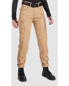 Pando Moto Mila Cargo Lady Jeans Chino Style Cordura® Beige