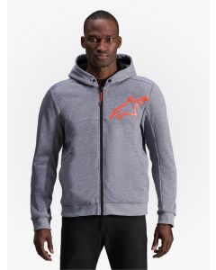 Alpinestars Chrome V2 Sport Hoodie Gray Heather Red Fluo 9199