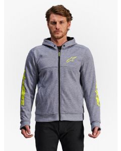 Alpinestars Chrome V2 Sport Hoodie Gray Heather Fluo Yellow 9232
