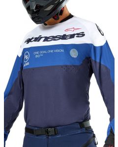 Alpinestars Pro-Dura Jersey Navy Bright Blue White 7174