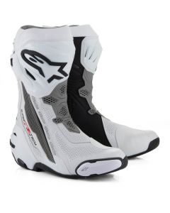 Alpinestars Supertech R Vented Boots White/Mid Gray/Black 2024