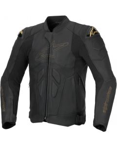 Alpinestars Dusk Leather Jacket Black Laser 1478