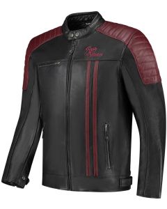Rusty Stitches Cooper Jacket Black/Maroon