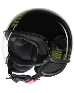Momo FGTR Classic Stripes Black/Yellow Fluo 012