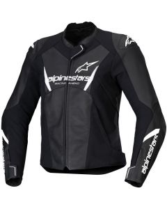 Alpinestars Stella Faster V3 Leather Jacket Black White 12