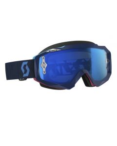 Scott Hustle MX Goggle Angled Blue