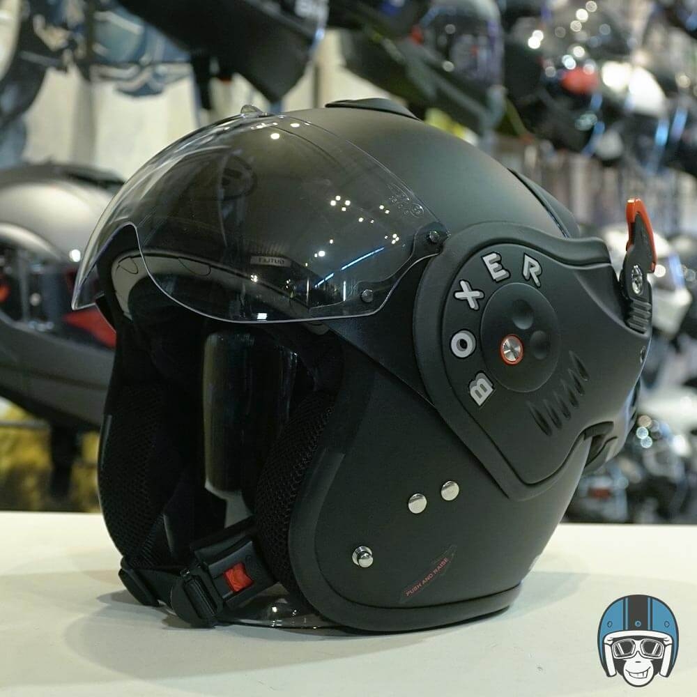 ROOF RO5 Boxer V8 Full Black Mat - Voordeelhelmen.nl