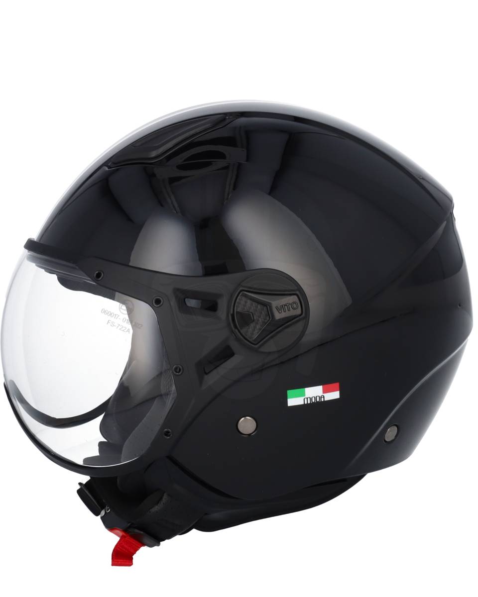 VITO Jet Moda Glans Zwart + Zwarte voering VITO Jet Moda Glans Zwart + Zwarte voering