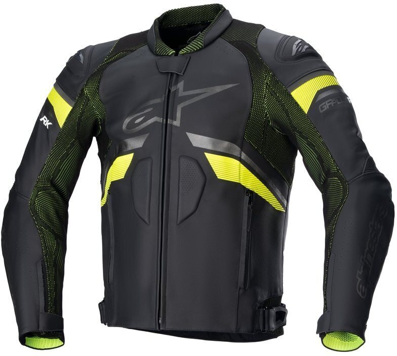 Alpinestars GP Plus R V3 Rideknit Leather Jacket Black Yellow Fluo 155
