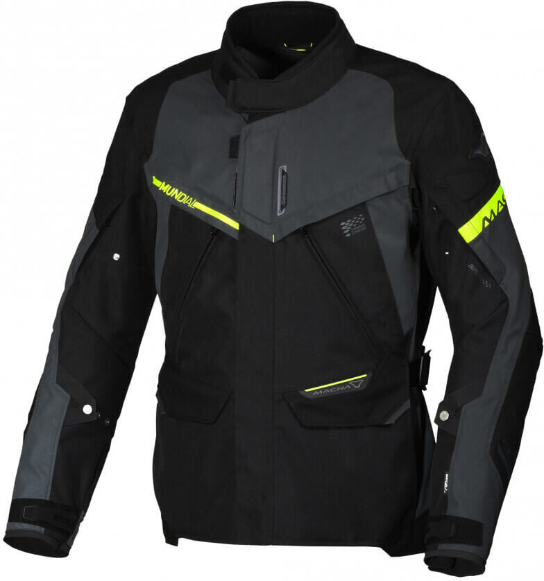 Macna Mundial Night Eye Waterproof Jacket Grey/Yellow
