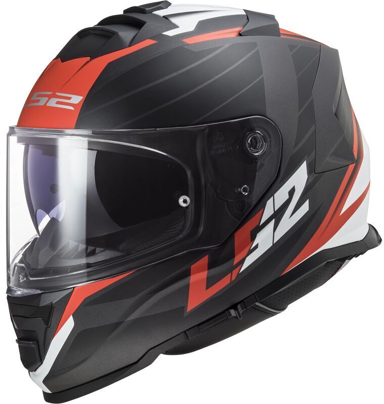 LS2 FF800 Storm II Nerve Matt Black Red
