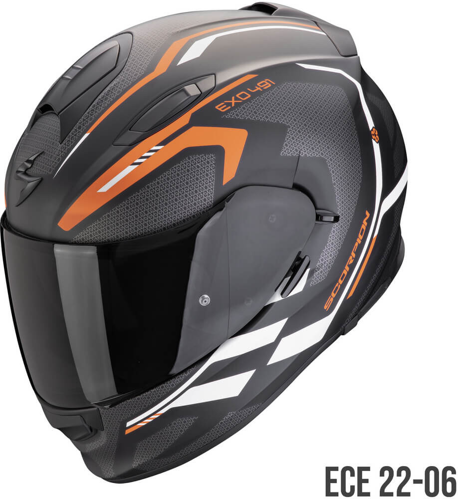 Scorpion EXO-491 Kripta Matt Black/Orange/White