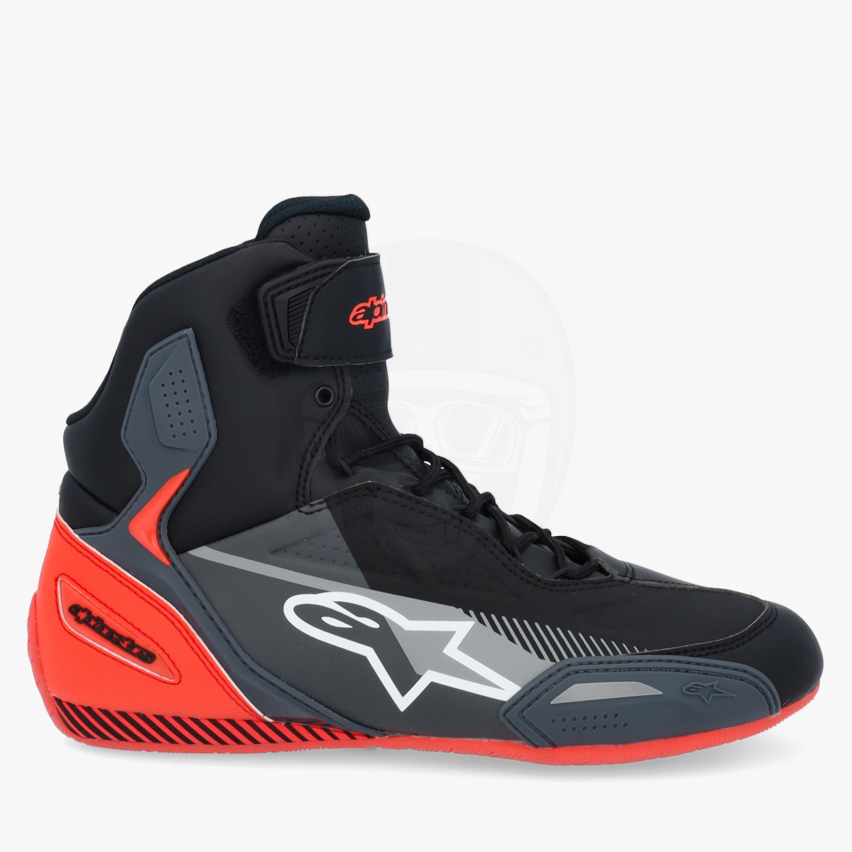 Alpinestars Faster-3 Shoes Black Gray Red Fluo 1130