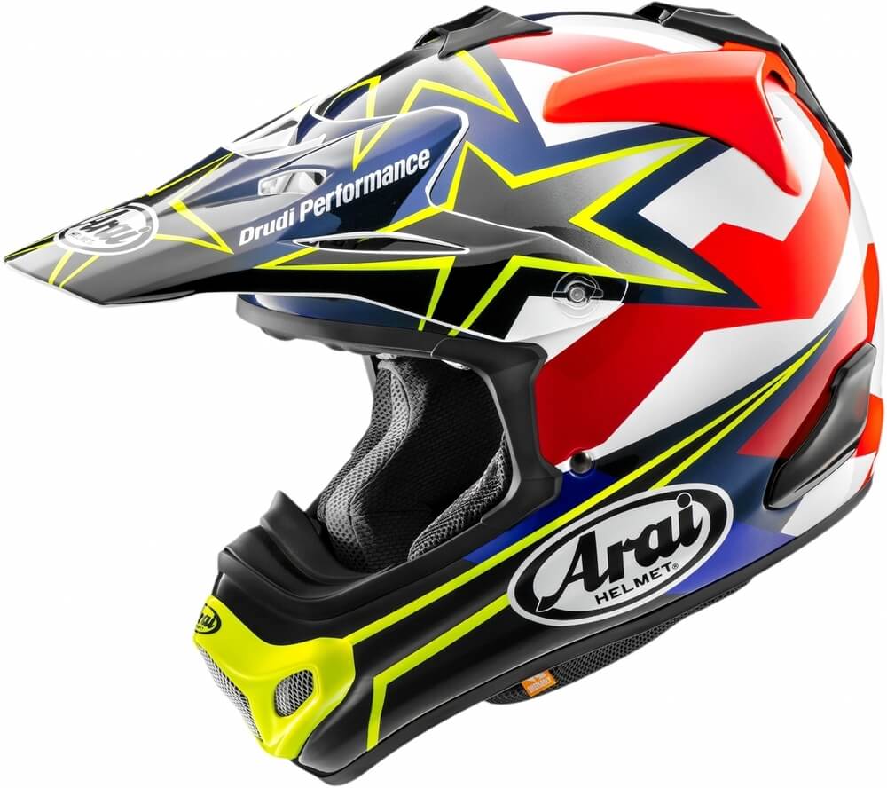 Arai MX-V EVO Stars & Stripes Fluor Yellow