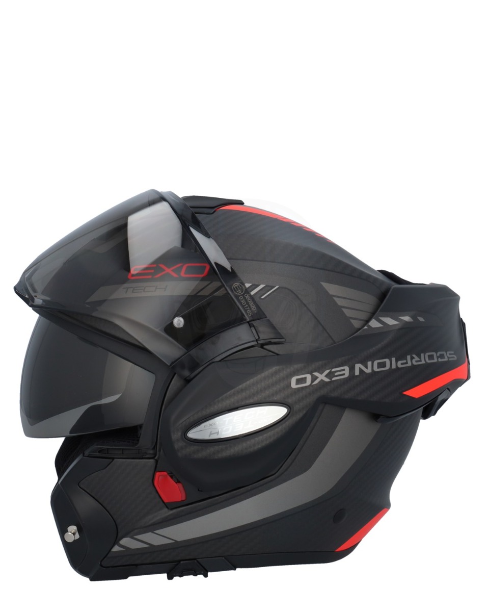 Scorpion EXO-Tech EVO Carbon Cosy Matt Black/Red