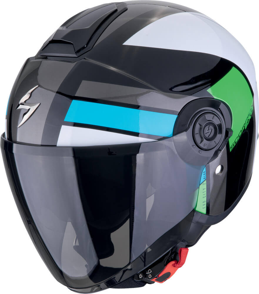Scorpion EXO-CITY II Blur Black/White/Green