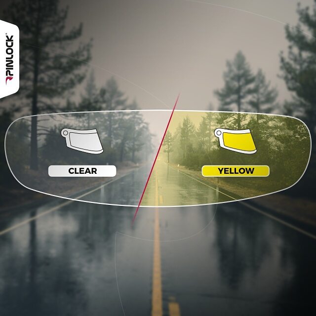 pinlock clear versus yellow